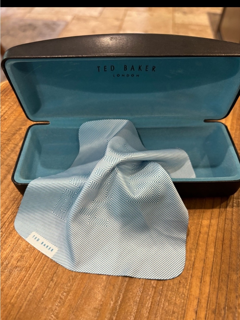 Ted Baker London hard eyeglass sunglass case
